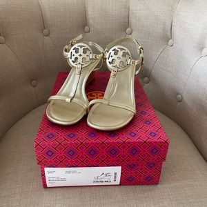 Tory Burch Miller Wedge Sandal Only worn once!